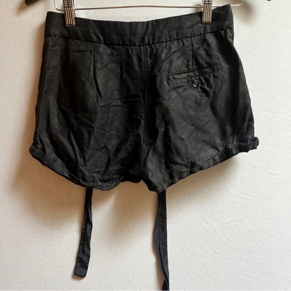 Wilfred Linen black belted shorts Sz 6 - Picture 2 of 8